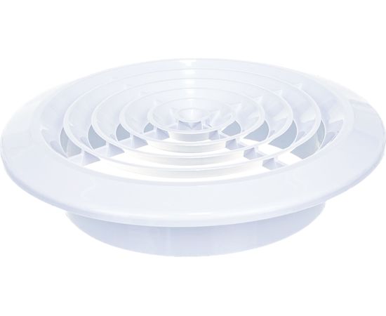 Решетка пластмассовая круглая с фланцем (d=125 мм; 170х170х40 мм) Эвент ПКС 170/125 – изображение 4