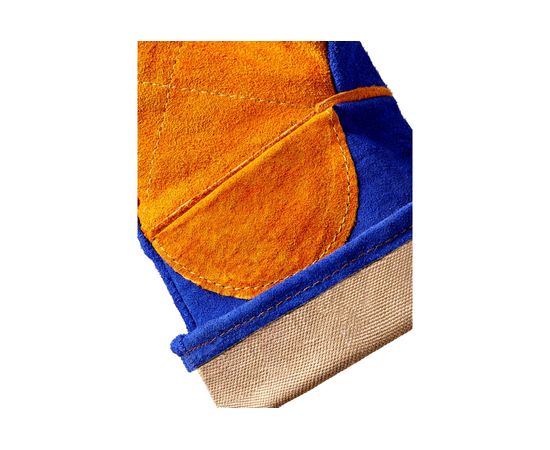 Спилковые краги Фабрика перчаток Сапфир синие КР-СП-СФ-96 – изображение 4