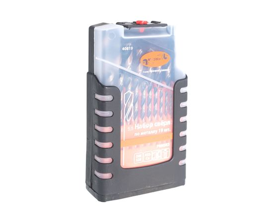 Набор сверл по металлу Р6М5К5 1.0-10 мм, 19 шт. пласт/ф Professional АвтоDело 40819 14573 – изображение 5