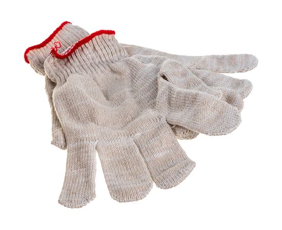 Перчатки АНТЕЙ ПЛЮС Люкс, х/б, 5-ти нитка, 10 класс вязки, 134 текс 42-45г, белые, 250 пар, 017 – изображение 5