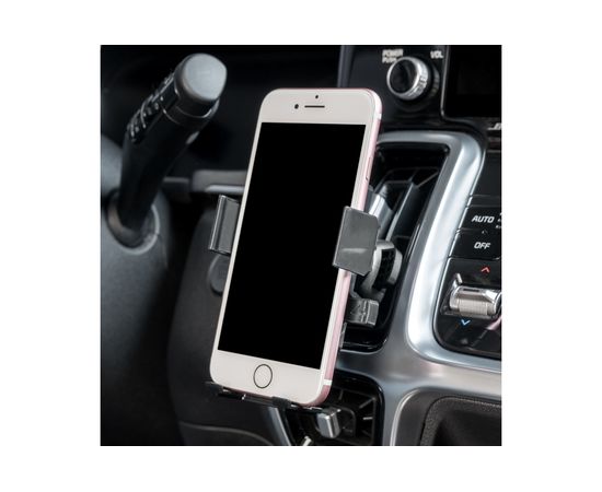 Держатель телефона SKYWAY на дефлектор (шир.58-85мм) 360 черный карбон S00301042 – изображение 6