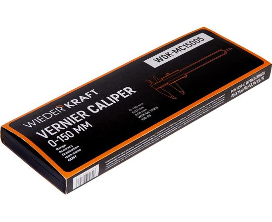 Штангенциркуль WIEDERKRAFT нониусный, 150 мм, 0.05 мм, тип I, ГОСТ 166-89, со сборной рамкой WDK-MC15005 – изображение 6