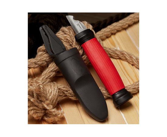 Нож монтажника REXANT нержавеющая сталь, двухсторонняя заточка, лезвие 33 мм 12-4931 – изображение 10