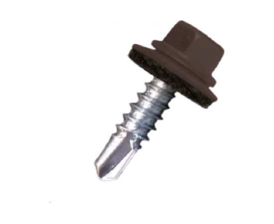 Саморез по металлу Daxmer св. №2 4,8х19 RAL 8019 11396 