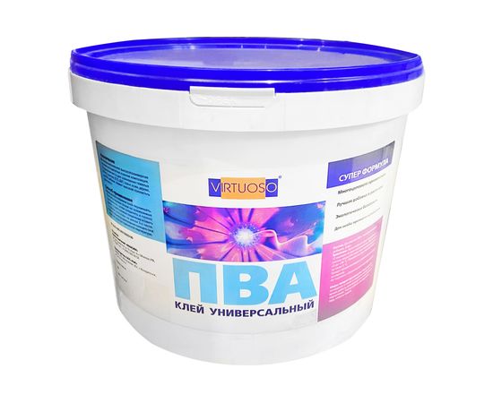 Универсальный клей ПВА супер формула VIRTUOSO (2.4 кг; морозостойкий) 11601785 