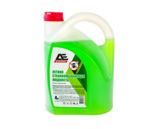 Стеклоомывающая жидкость AUTOEXPRESS летняя, пэнд 4 л с крышкой-лейкой АЕ1600 