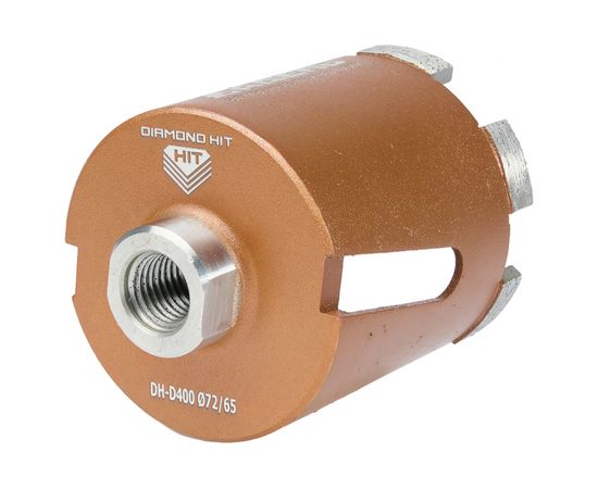 Сверло алмазное для подрозетников DH-D400 (72/65 мм; M16; 6 сегментов) Адель ДУУ00005761 