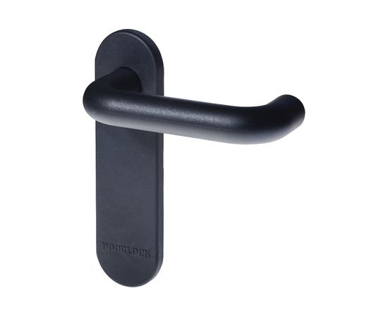 Гарнитур для противопожарных дверей DOORLOCK V S38KP/F UG серия Variant, без отверстия, на короткой накладке, черный 79055 