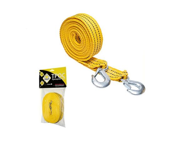 Буксировочный трос ГЛАВДОР GL-03, 3.5 т х 5 м, 2 крюка 47418 
