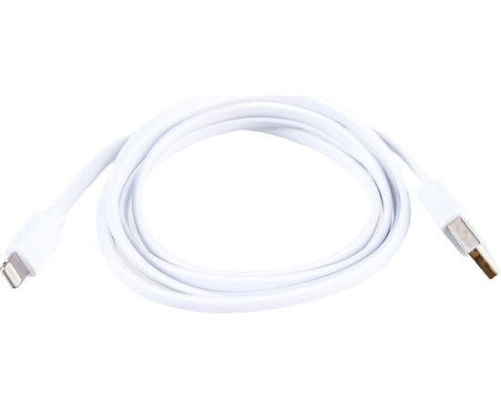 Rombica Кабель USB - Lightning MFI, ПВХ Плоский, 1м, белый DIGITAL MR-01 CB-MR01W 