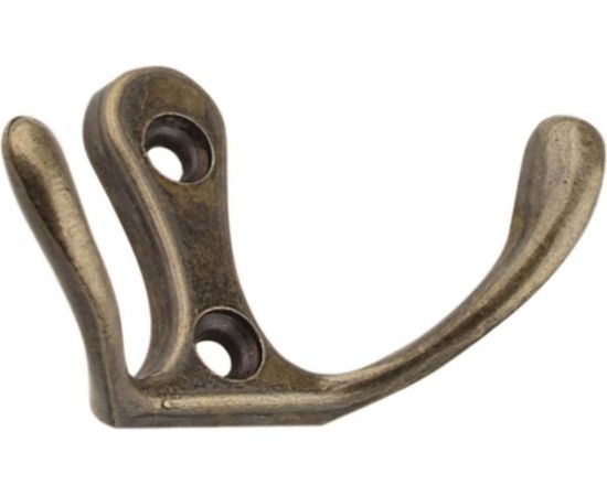 Двойной крючок Trodos 04.11.33 малый, бронза 302034 
