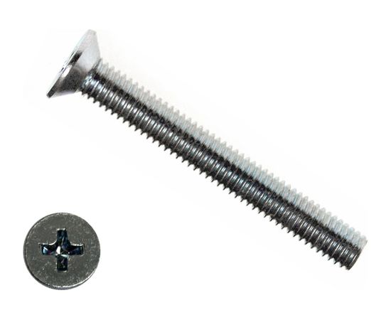 Потайной винт КРЕП-КОМП цинк, DIN965, 8х60 12 шт вп860мф 