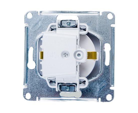 Механизм розетки Schneider Electric 1-м СП ATLAS DESIGN с заземлением, защитные шторки, 16А, жемчуг 1240285 – изображение 2