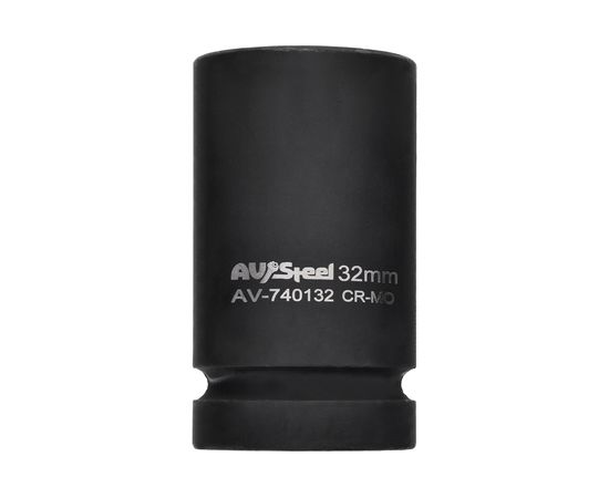 Головка ударная шестигранная удлиненная (32 мм; 1DR) AV Steel AV-740132 – изображение 2