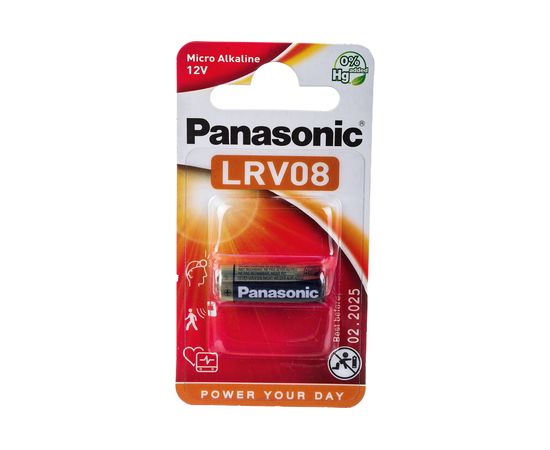 Щелочная батарейка A23 LRV08 12В бл/1 Panasonic 5019068592568 – изображение 2