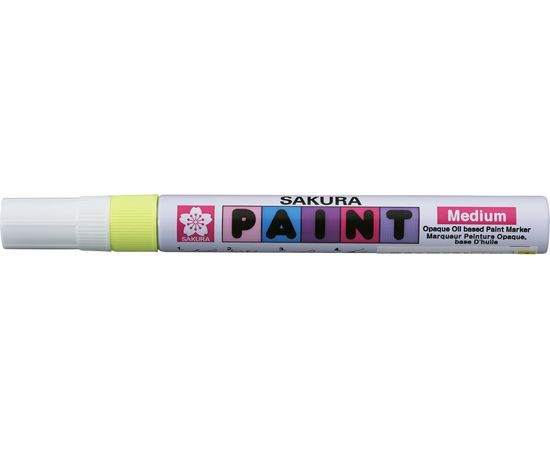 Маркер Sakura Paint с жидкими чернилами, флуоресцентный желтый стержень, 2.0мм XPMK-B 302 – изображение 2