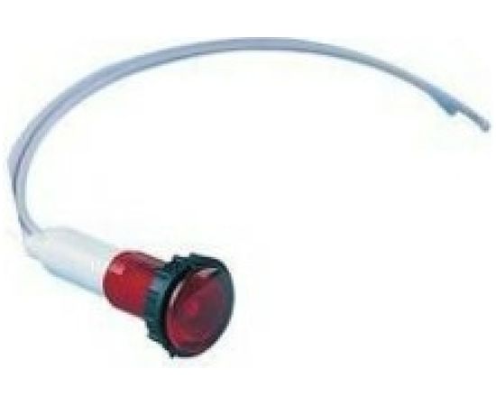 Сигнальная арматура Emas красная 10мм с силиконовым проводом 12В S100LK1 – изображение 2