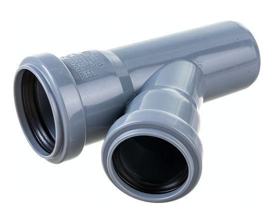 Тройник двухраструбный (45°) HTEA 50/40 Ostendorf 112210 – изображение 2