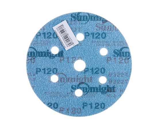 Круг шлифовальный на бумаге B322 (150 мм; 6+1 отверстий; Р120) SUNMIGHT 7930091772278 – изображение 2