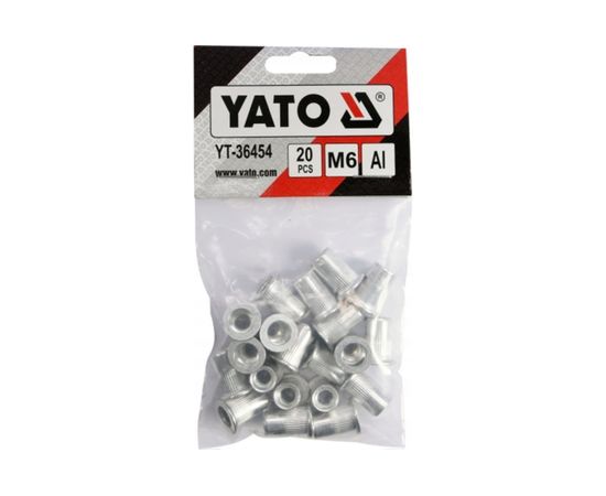 Алюминиевые резьбовые заклепки YATO М6 20 шт. YT-36454 – изображение 2