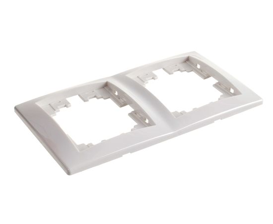 Двухместная вертикальная рамка LEZARD MIRA б/ вст белый 701-0200-152 – изображение 3