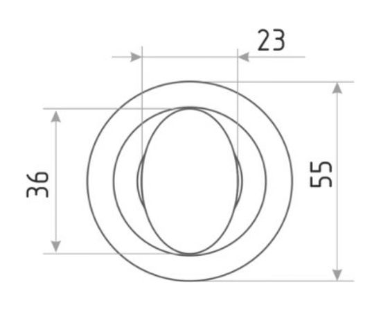 Накладка под фиксатор НОРА-М НФ J застар. бронза 7510 – изображение 3