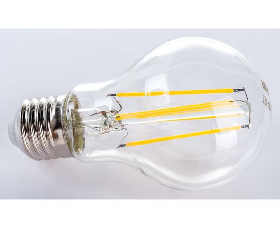 Лампа IEK серия 360, LED, A60, прозрачная, 9вт, 230В, 3000К, E27 LLF-A60-9-230-30-E27-CL – изображение 3