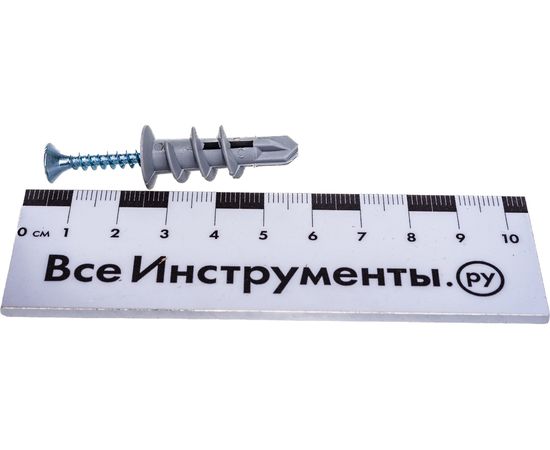 Анкер дюбель Tech-Krep DRIVA NYLON с шурупом 4 шт - пакет 102947 – изображение 3