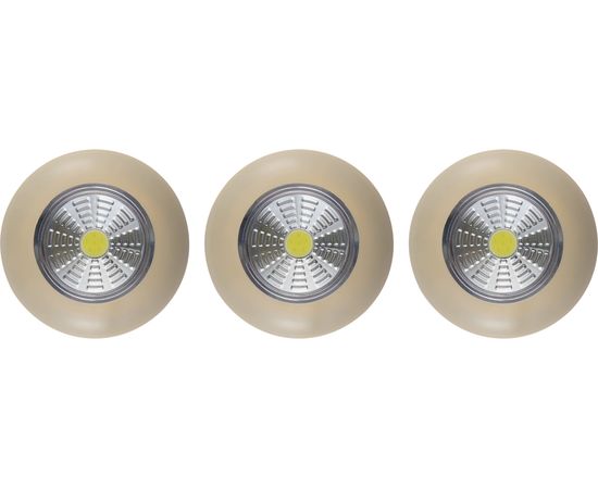 Светодиодный фонарь-подсветка REV, самоклеящийся, Pushlight, 3Pack, слоновая кость 29101 5 – изображение 3