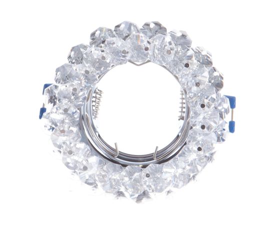 Светильник ЭРА DK16 CH/WH декор круглый с мелкими хрусталиками хром/прозрачный C0044737 – изображение 3