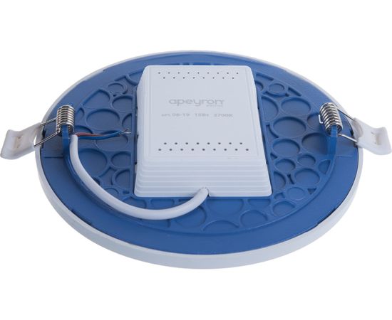 Светодиодная панель Apeyron встраиваемая круглая, 220В, 15Вт, алюминиевый корпус, изолированный драйвер, ТБ 06-19 – изображение 4