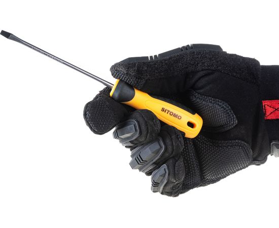 Шлицевая отвертка SITOMO SL 4х100, 180 мм, CrV SIT 856483 – изображение 4