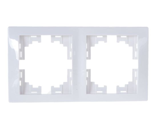 Двухместная вертикальная рамка LEZARD MIRA б/ вст белый 701-0200-152 – изображение 4