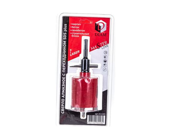 Коронка алмазная с переходником М16-SDS+ (68х70 мм) по бетону DIAM 311101 – изображение 6