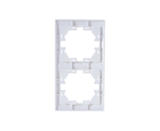 Двухместная вертикальная рамка LEZARD MIRA б/ вст белый 701-0200-152 – изображение 6