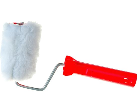 Малярный валик РемоКолор с рукояткой Меховой, ось 6мм, D48мм, 100мм, 04-2-003 
