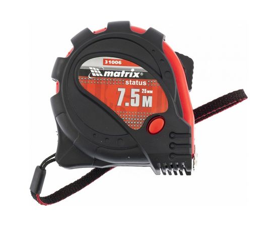 Рулетка 7.5 м х 25 мм Status magnet 3 fixations MATRIX 31006 