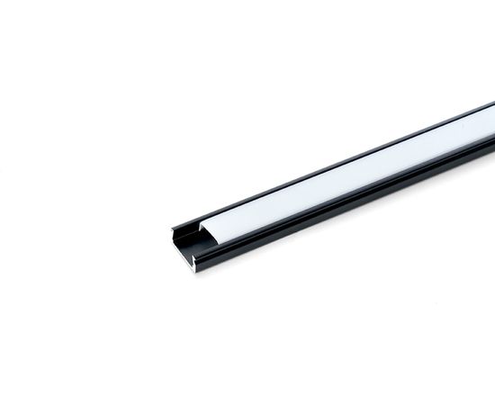 Алюминиевый накладной профиль FERON черный, CAB262 10371 