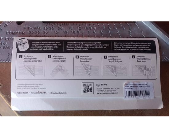 Угольник 250мм, метрический Swanson EU202 – изображение 18