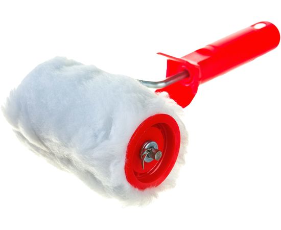 Малярный валик РемоКолор с рукояткой Меховой, ось 6мм, D48мм, 100мм, 04-2-003 – изображение 2