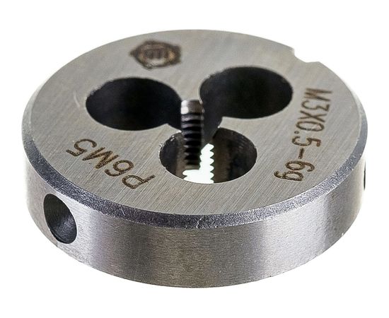 Плашка М 3 х0.5 Р6М5 6g ТМ Туламаш 137161 – изображение 2