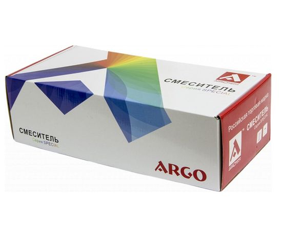 Смеситель для кухни ARGO KLIO, хром/оранж, пластичный излив, d-35 41035 – изображение 2