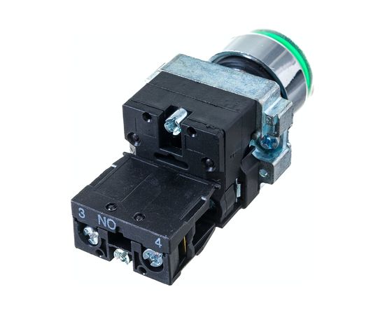 Кнопка управления ЭРА LAY5-BW3361 с подсветкой, зеленый, 1з, 20/200/6000 Б0045663 – изображение 2