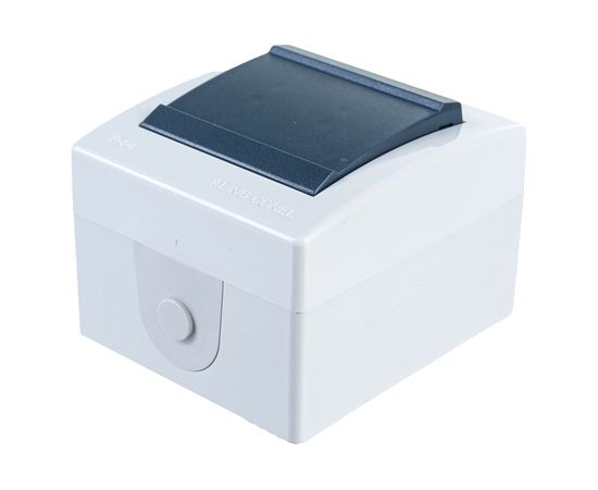 Перекрестный выключатель Aling-conel POWER IP44 10AX 250В открытой установки, серый 254.1A 117030 – изображение 3