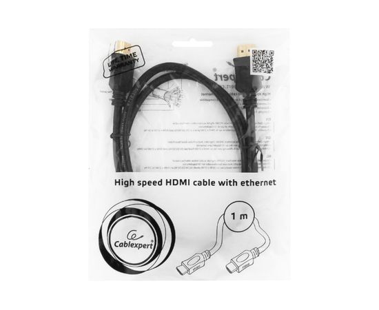 Кабель Cablexpert серия Light HDMI v1.4, 19M/19M, 1м, черный CC-HDMI4L-1M – изображение 3