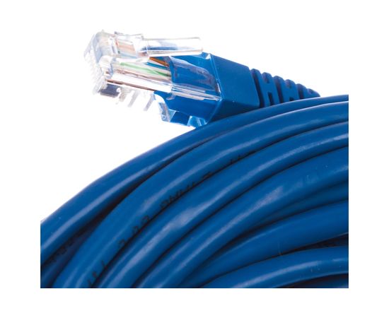 Патчкорд AOpen/Qust литой UTP кат.5е 15м синий ANP511-15M-B – изображение 3