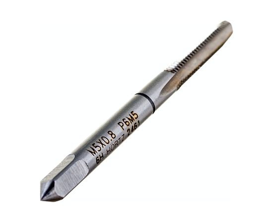 Метчик М 5x0,8 м/р комплект 2 шт. Р6М5 HORTZ 203859 – изображение 3