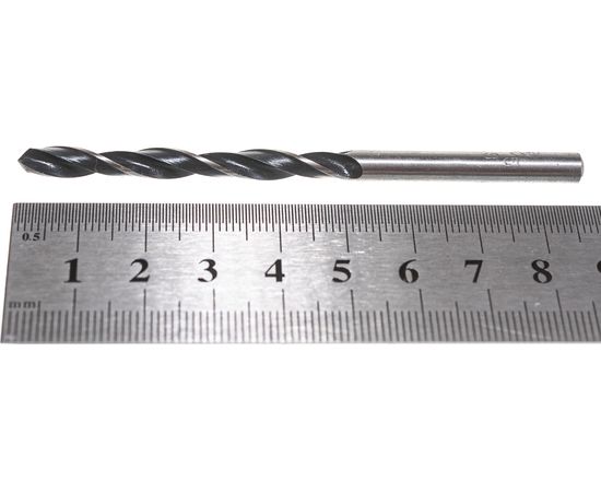 Сверло по металлу Туламаш цилиндрический хвостовик 4.9 мм Р6М5 ТМ 53253 – изображение 3