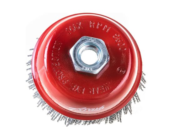 Щётка чашеобразная, абразивная №171 (100 мм; M14) для УШМ АТАКА 34729 – изображение 3