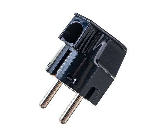 Вилка Aling-conel L-типа с заземляющим контактом 16A 250В, черный 308.13 137011 – изображение 3